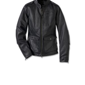 Women's H-D Flex Layering System Captains Leather Jacket Outer Layer
